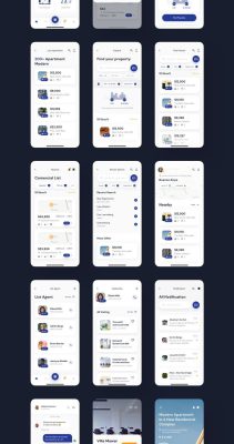 Homer Apartment App UI Kit 40+ iOS iPhone X screens for Apartment Search Mobile App